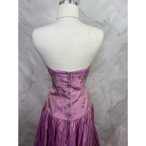 Vtg Jessica McClintock Gunne Sax Prom Tulle Dress 9 Pink Fairy Princess Corset - Picture 11 of 16